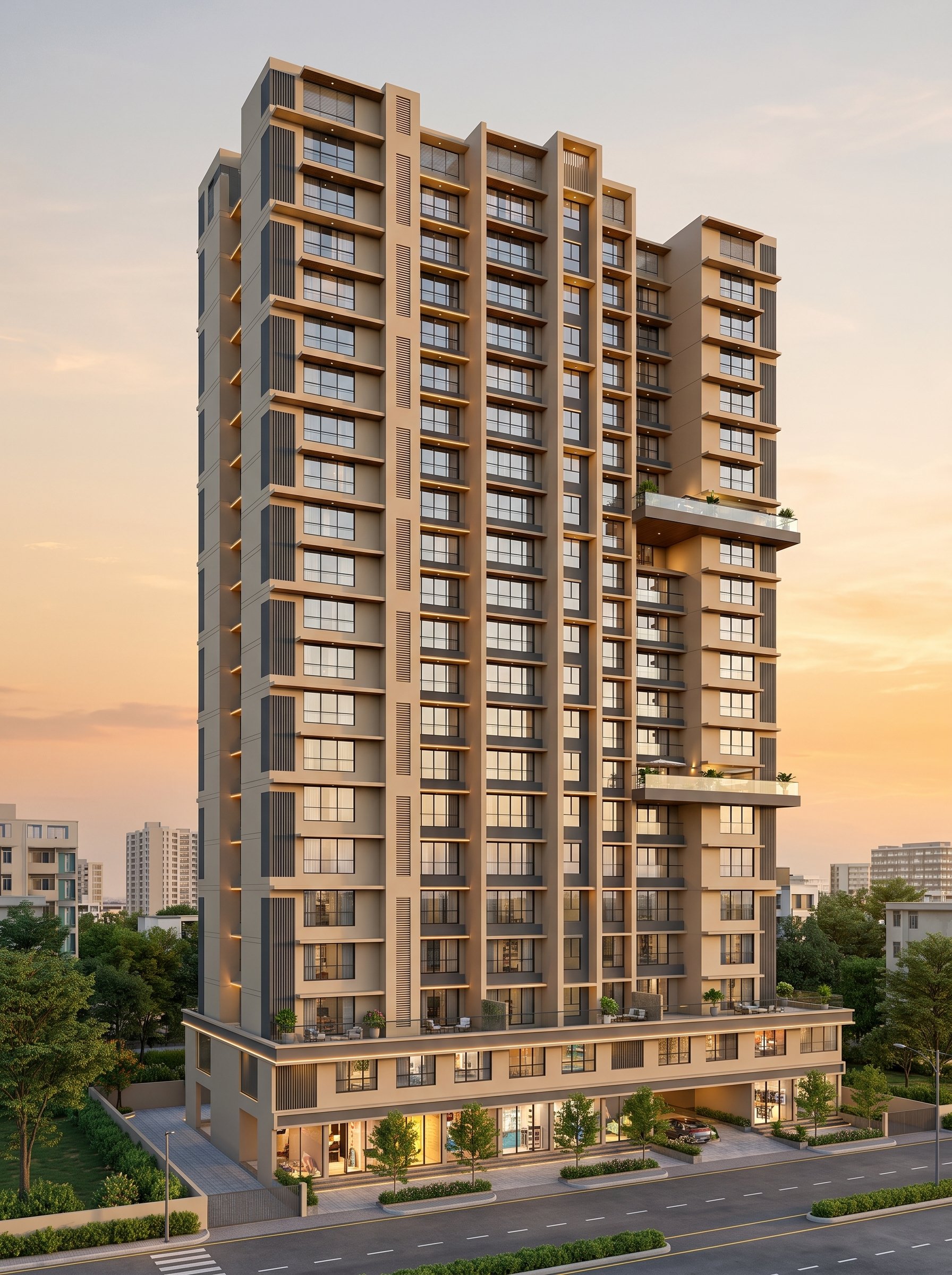 Florence — Building Elevation Render