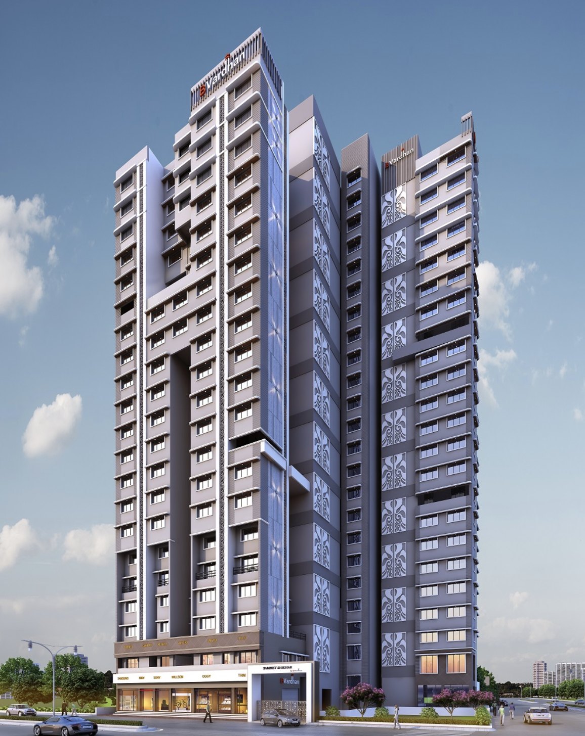 Sammet Shikhar A & B Wing — Tower Elevation
